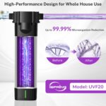 iSpring UVF20 Whole House LED UV Water Filter System, Up to 11 Years Long-Life LED UV Water Purifier with Built-in Automatic Flow Control, Mercury-Free, 3/4" MNTP Inlet Outlet, Up to 12 GPM - Image 5
