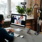 30 Inch Webcam Stand Camera Mount, Upgraded Thick Base Flexible Gooseneck Camera Stand Desk Webcam Mount Clamp for Logitech Webcams C930e C930 C920 C922x C922 Brio 4K C925e C615, Gopro Hero 8 7 6 5 4 - Image 5