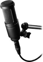 Audio-Technica AT2020 Cardioid Condenser Studio XLR Microphone, Ideal for Project/Home Studio Applications, Black - Image 3
