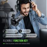 FIFINE K688 Podcast Microphone Kit, USB/XLR Dynamic Microphone with Boom Arm for PC/XLR Mixer, Gaming Mic with Mute Button, Headphone Jack for Vocal, Voice-Over, Streaming, Music Recording -K688CT - Image 7