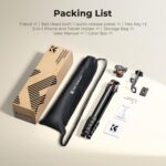 K&F CONCEPT 63" Aluminum Travel Tripod for Camera/Phone, 2.6 lbs Compact Lightweight with Arca Ball Head, 22 lbs Max Load Heavy Duty for DSLR Mirrorless iPhone Video Recording - Image 9