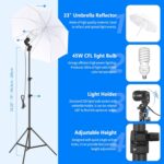 NEEWER Photography Lighting kit with Backdrops, 8.5x10ft Backdrop Stands, UL Certified 5700K 800W Equivalent 24W LED Umbrella Softbox Continuous Lighting, Photo Studio Equipment for Photo Video Shoot - Image 5