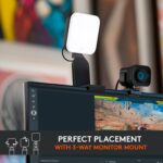Logitech for Creators Litra Glow Premium LED Streaming Light with TrueSoft- Computer lighting for video conferencing, Zoom meetings, with adjustable mount and desktop app control for PC/Mac - Graphite - Image 7