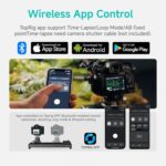 Accsoon Toprig Motorized Camera Slider, Wireless DSLR Video Slider with Button/APP Control, Time-Lapse/Loop Mode, Speed Knob, 120° Panoramic Shooting, Compatible with GoPro, Camera-24inch Video Slider - Image 6