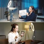 Desk Ring Light with Stand - 10.5'' Desktop Ring Light with Phone Holder for Video Recording, Circle Light for Computer Zoom Meeting Video Conference Lighting Video Calls Podcast Streaming - Image 12