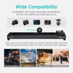 Accsoon Toprig Motorized Camera Slider, Wireless DSLR Video Slider with Button/APP Control, Time-Lapse/Loop Mode, Speed Knob, 120° Panoramic Shooting, Compatible with GoPro, Camera-24inch Video Slider - Image 12