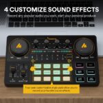 MAONO Podcast Equipment Bundle Audio mixer All-in-One Podcast Production Studio with 3.5mm Microphone for Live Streaming, Recording, PC, Smartphone, DJ MaonoCaster Lite (AU-AM200-S1) - Image 5
