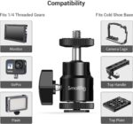 SmallRig 1/4" Camera Hot Shoe Mount, Ballhead Tripod with Additional 1/4" Screw, 2pcs Pack - 2059 - Image 7