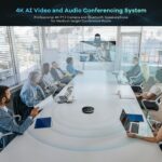TONGVEO 4K AI Auto Tracking PTZ Conference Camera System with Bluetooth Speakerphone & Microphone, 20X Optical Zoom, USB3.0 HDMI LAN PoE Power Camera for Church Worship, Meetings, Streaming - Image 5