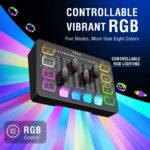 FIFINE Gaming Audio Mixer Bundle with Computer Streaming Microphone, 4-Channel RGB Mixer Set with XLR Interface, 48V Phantom Power, Dynamic Mic with Mute Button for Game Voice Podcast YouTube(SC3+AM8) - Image 7