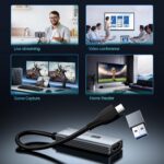 XIIXMASK USB 3.0 Video Capture Card with 100W PD - HDMI to USB/USB-C Capture Card 1440P 30fps & 1080P 60fps Video Capture Device for Streaming, Game Recording, Compatible for Quest 3, Switch, PS4/PS5 - Image 8