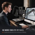 FIFINE Studio Condenser USB Microphone Computer PC Microphone Kit with Adjustable Boom Arm Stand Shock Mount for Instruments Voice Overs Recording Podcasting YouTube Vocal Gaming Streaming-T669 - Image 9