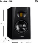 ADAM Audio T5V Studio Monitor for recording, mixing and mastering, Studio Quality Sound (Single) - Image 9