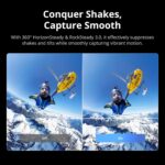 DJI Osmo 360 Essential Combo, 360 Camera with 1-Inch 360° Imaging, Native 8K 360° Video, 4K/120fps & 170° Boost Video, 1.2m Invisible Selfie Stick Kit, Extended Battery Life with 2 Batteries - Image 9