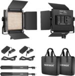 NEEWER 2 Pack Bi Color 660 LED Video Light and Stand Kit: (2) 3200-5600K CRI 96+ Dimmable Light with U Bracket and Barndoor, (2) 75 inches Light Stand for Studio Photography, Video Recording (Black) - Image 11