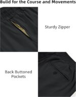 Idtswch Mens Big and Tall Full Elastic Waist Pants Stretch Slacks Casual with Zipper Fly and Pockets - Image 4