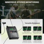 Phenyx Pro Wireless in-Ear Monitor System, Stereo IEM System with Rack Mount Kit, 89 Frequencies, 900MHz UHF Band, 164ft Range, Suitable for Stage & Studio (4 Bodypacks with Transmitter) - Image 5