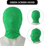 Chromakey Green Screen Gloves Hood Chroma Key Glove and Hood Invisible Effects Background Chroma Keying for Green Screen Photography Photo Video Film Make - Image 3