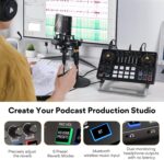 MAONO Audio Interface, MaonoCaster 10-Channel Podcast mixer with Pro-preamp, 48V Phantom Power, Bluetooth, 11 Customize sound pads for Recording, Streaming, Youtube, TikTok, PC, Guitar (AME2) - Image 7