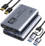 XIIXMASK Video Capture Card, USB 3.0 Capture Card 4K HDMI Loop-Out, 4K 60FPS/1080P 240FPS Video Game Capture for Works for PS5/Camera/PC/Streaming - Image 2