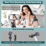 MAYBESTA Wireless Mini Microphone for iPhone, Android Phone - 2 Pack Lavalier Lapel Mic for Audio Video Recording - Clip on Content Creator Microphones for YouTube Tiktok Podcast Vlogging - Image 9