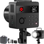 NEEWER Q6 600Ws 2.4G TTL Outdoor Studio Flash App Control, Compatible with Godox, 1/1-1/512, 1/8000 HSS 3000mAh Strobe Light, 30W Bi Color LED Modeling Lamp/400 Full Power Flash/0.01-0.9s Recycle - Image 2