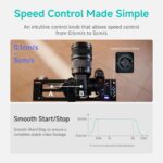 Accsoon Toprig Motorized Camera Slider, Wireless DSLR Video Slider with Button/APP Control, Time-Lapse/Loop Mode, Speed Knob, 120° Panoramic Shooting, Compatible with GoPro, Camera-24inch Video Slider - Image 5