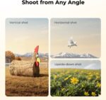 K&F CONCEPT 63" Aluminum Travel Tripod for Camera/Phone, 2.6 lbs Compact Lightweight with Arca Ball Head, 22 lbs Max Load Heavy Duty for DSLR Mirrorless iPhone Video Recording - Image 4