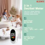 Decibel Meter Plug-in Wall, 3-in-1 Noise Detector(Noise,Temp and Humidity) with Fast/Slow Refresh Rate, MAX/MIN and Data Hold, 30–130 dBA Decibel Range for Rentals, Home, Classroom, Library - Image 6