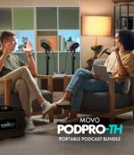 Movo Portable Podcast Equipment Bundle for iPhone/Android Phones- Podcast Kit with Audio Interface, 2 CastMic Dynamic Mics, 2 Table Stands - For Smartphones, Computers, PC, Mac - Lightning, USB, USB-C - Image 3