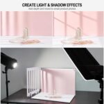 Yoocheese Photo Backdrop for Product Photography - Tabletop Backdrop Kit with 20 Background Patterns & Shadow Props for Food, Jewelry, Cosmetics, Skincare & Small Products - 16.5x11.7 Inch - Image 4