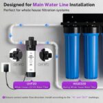 iSpring UVF20 Whole House LED UV Water Filter System, Up to 11 Years Long-Life LED UV Water Purifier with Built-in Automatic Flow Control, Mercury-Free, 3/4" MNTP Inlet Outlet, Up to 12 GPM - Image 4