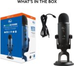 Logitech Creators Blue Yeti USB Microphone for PC, Mac, Gaming, Recording, Streaming, Podcasting, Studio and Computer Condenser Mic with Blue VO!CE effects, 4 Pickup Patterns, Plug and Play - Blackout - Image 12