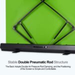 EMART Upgrade Green Screen, 58x74in Collapsible Chroma Key Panel for Background Removal, Portable & Retractable Wrinkle-Resistant Backdrop with Stand for Streaming, Photographic Studio, TikTok - Image 6