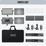 GVM 1500D RGB LED Video Light with Softbox, 75W Video Lighting Kit with Bluetooth Control, Led Panel Light for Photography, YouTube Studio, Video Shooting,18 Scene Mode, 2 Packs - Image 8