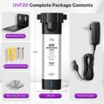 iSpring UVF20 Whole House LED UV Water Filter System, Up to 11 Years Long-Life LED UV Water Purifier with Built-in Automatic Flow Control, Mercury-Free, 3/4" MNTP Inlet Outlet, Up to 12 GPM - Image 8