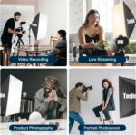 Torjim Softbox Photography Lighting Kit, 2Pcs 27" x 27" Professional Soft Box | 3000K-7500K 85W LED Bulbs with Remote, Photography Continuous Lighting Kit for Studio Lights, Portrait, Video Recording - Image 8