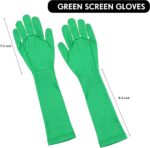 Chromakey Green Screen Gloves Hood Chroma Key Glove and Hood Invisible Effects Background Chroma Keying for Green Screen Photography Photo Video Film Make - Image 4