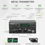 Phenyx Pro Wireless in-Ear Monitor System, Stereo IEM System with Rack Mount Kit, 89 Frequencies, 900MHz UHF Band, 164ft Range, Suitable for Stage & Studio (4 Bodypacks with Transmitter) - Image 3