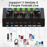 Podcast Equipment Bundle, Recording Studio Package with Podcast Microphone and Voice Changer, Live Sound Card - Audio Interface for Laptop Computer Vlog Living Broadcast Live Streaming YouTube TikTok - Image 5