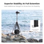 K&F Concept 60 inch Carbon Fiber Camera Tripod,Super Lightweight Compact Travel Tripod with 360 Degree Ball Head,Quick Release Plate,Detachable Monopod 8KG Load Capacity for SLR DSLR C225C0 (BA225) - Image 8