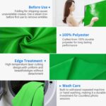 HEMMOTOP Green Screen Backdrop, 5x7 ft Photography Chroma Key Greenscreen Background Sheet for Background Removal, Zoom Meeting, Photo Video Studio, Live Streaming, Video Recording (Backdrop only) - Image 3
