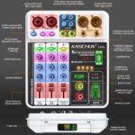 Professional 4-Channel DJ Audio Mixer, Bluetooth Sound Board with USB MP3 Input & 48V Phantom Power for Karaoke, Podcasting, Live Streaming & Home Recording, Fathers Day Dad Gifts for Husband Men - Image 9