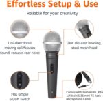 Amazon Basics Dynamic Vocal Microphone with Cable for Podcasting, Recording, Broadcasting, Live Performance, Karaoke, Cardioid Pattern - Image 3