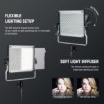 NEEWER Upgraded 660 PRO II RGB LED Video Light with App Control & Tripod Stand Kit, 2 Pack 50W/1% Min Dimming/CRI97+/3200-5600K for Game Streaming YouTube Studio, Bluetooth - Image 7