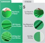 Green Screen Backdrop Kit, 5 x 6.5 ft Portable Green Screen with T-Shaped Stand, Carrying Bag, 5 Clamps, Photography Greenscreen Background Kit for Streaming, Gaming, Zoom - Image 8