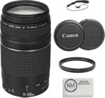 Canon EF 75-300mm f/4-5.6 III Lens Bundled with 58mm UV Filter + Lens Cap Keeper + Microfiber Cleaning Cloth (4 Items) - Image 2