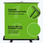EMART Upgrade Green Screen, 58x74in Collapsible Chroma Key Panel for Background Removal, Portable & Retractable Wrinkle-Resistant Backdrop with Stand for Streaming, Photographic Studio, TikTok - Image 5