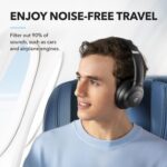 Soundcore by Anker Q20i Hybrid Active Noise Cancelling Headphones, Wireless Over-Ear Bluetooth, 40H Long ANC Playtime, Hi-Res Audio, Big Bass, Customize via an App, Transparency Mode (Black) - Image 3