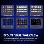 VSDINSIDE Macro Keypad, Stream Controller Deck Gaming Streaming Shortcut Keyboard, 18 Programmable Keys Customizable Visual AI Pad USB Soundboard for OBS, YouTube, Desk Office Setup, Laptop, PC, Mac - Image 4